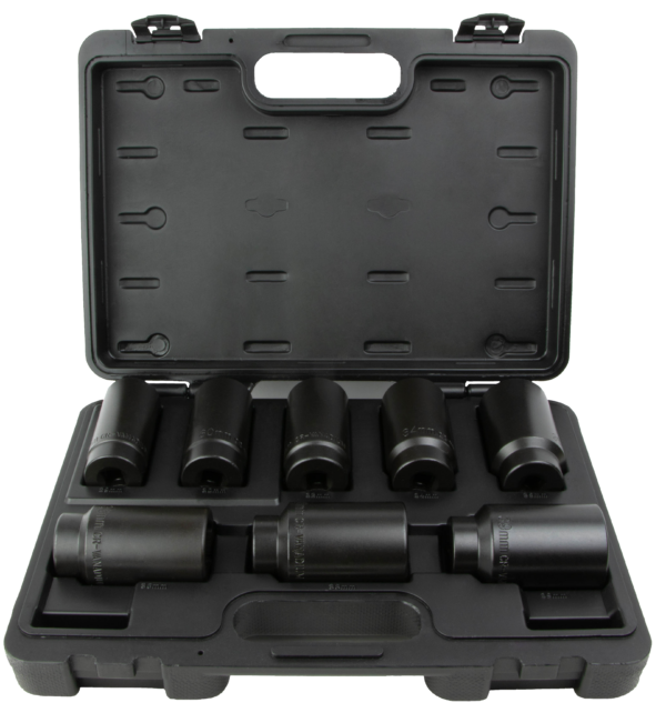 8 PC, 1/2″ DR. Axle Nut Socket Set, 6-PT - Image 3