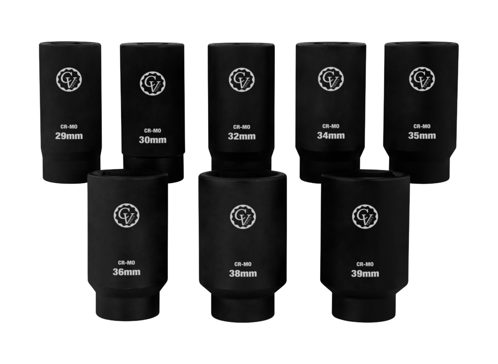 8 PC, 1/2″ DR. Axle Nut Socket Set, 6-PT - Cal-Van Tools