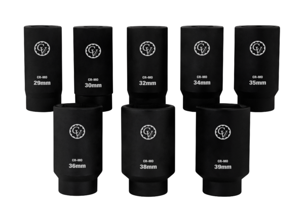 8 PC, 1/2″ DR. Axle Nut Socket Set, 6-PT