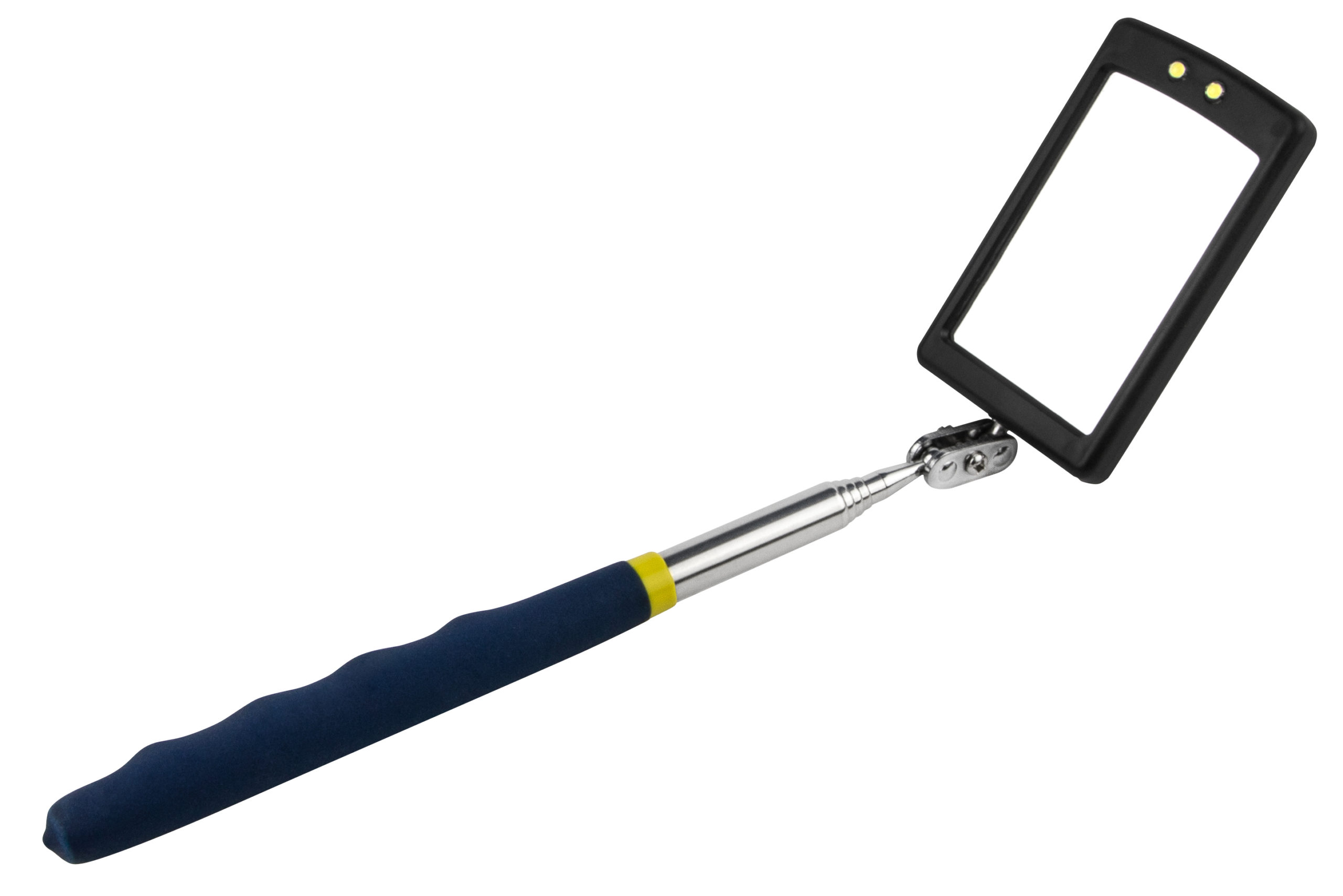 Rectangular Inspection Mirror with Dual LED Lights CalVan Tools