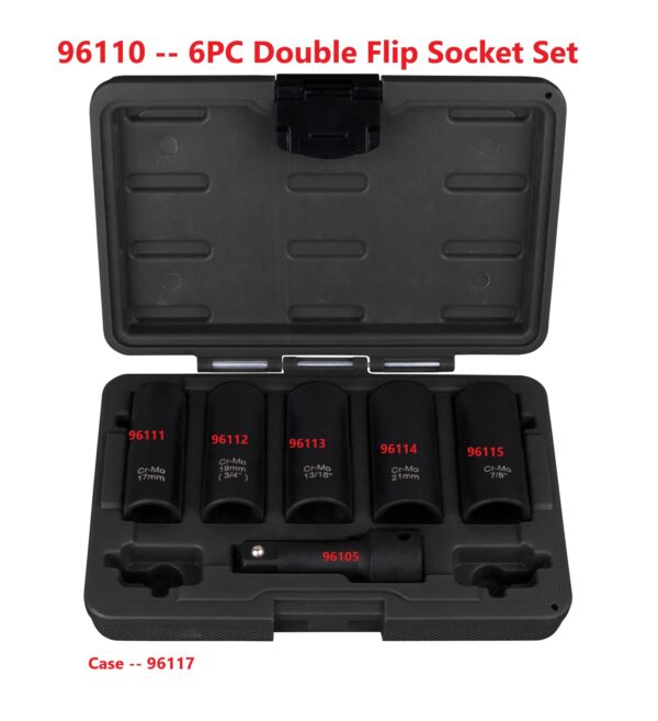 6 PC Double Flip Socket Set - Image 4