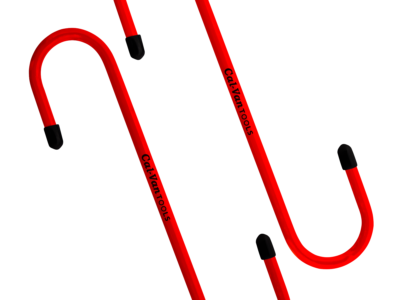 2 PC Heavy Duty Stiff S Hooks