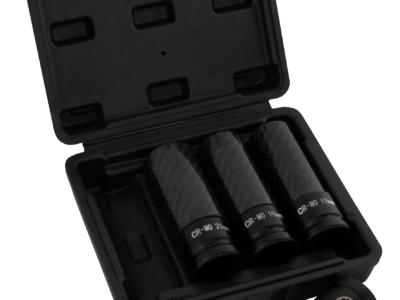 4 PC Carbon Fiber Sleeve Impact Socket Set